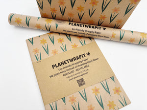 Daffodil - Recycled Kraft Wrapping Paper