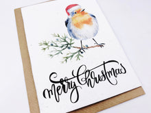 Load image into Gallery viewer, Christmas Robin 1 - Plantable Christmas Seed Card
