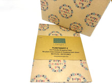 Load image into Gallery viewer, Mothers Day Floral Blue - Recycled Kraft Wrapping Paper
