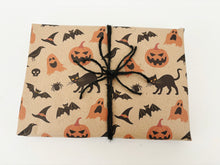 Load image into Gallery viewer, Halloween - Recycled Kraft Wrapping Paper
