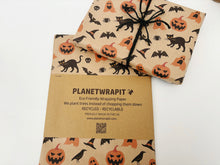 Load image into Gallery viewer, Halloween - Recycled Kraft Wrapping Paper

