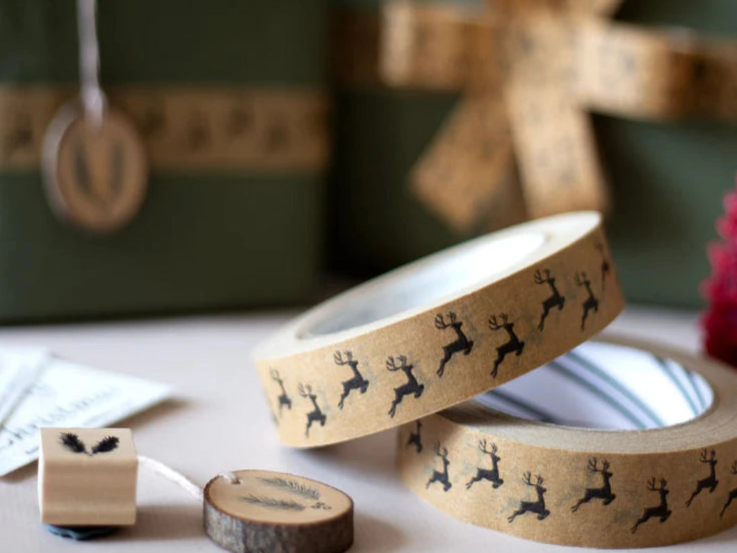 Reindeer Tape (24mm x 50m) - Biodegradable Parcel Tape