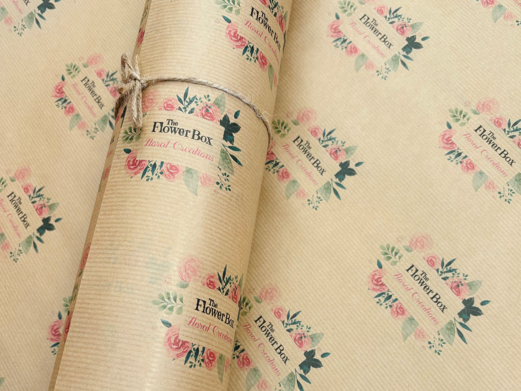 Add your Logo Custom Branded Paper - Printed Business Packaging Kraft Paper