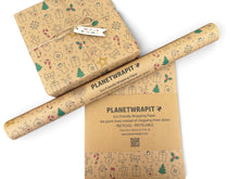 Load image into Gallery viewer, Christmas Fun - Recycled Kraft Wrapping Paper
