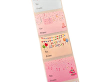 Load image into Gallery viewer, Happy Birthday Tags Sticker Roll (100 pcs)
