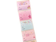 Load image into Gallery viewer, Happy Birthday Tags Sticker Roll (100 pcs)
