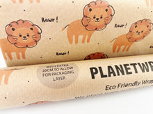 Load image into Gallery viewer, Lion - Recycled Kraft Wrapping Paper
