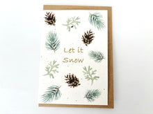 Load image into Gallery viewer, Christmas Let it Snow - Plantable Christmas Seed Card
