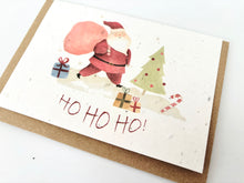 Load image into Gallery viewer, Christmas Santa Ho Ho Ho - Plantable Christmas Seed Card
