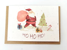 Load image into Gallery viewer, Christmas Santa Ho Ho Ho - Plantable Christmas Seed Card
