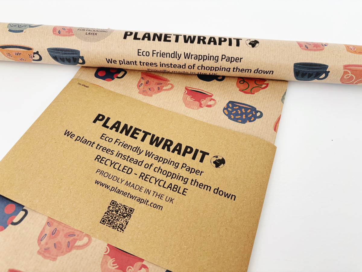 Positivitea Recycled Wrapping Paper | Eco friendly Gift Wrap – planetwrapit