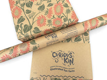 Load image into Gallery viewer, Sunflowers - Recycled Kraft Wrapping Paper
