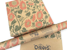 Load image into Gallery viewer, Sunflowers - Recycled Kraft Wrapping Paper
