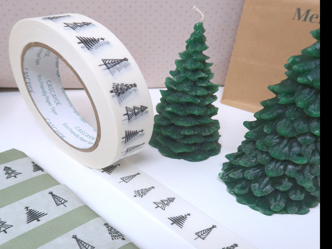 White Christmas Tree Tape (24mm x 50mm) - Biodegradable Paper Tape