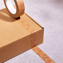 Load image into Gallery viewer, Candy Cane Tape (24mm x 50m) - Biodegradable Parcel Tape
