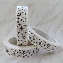 Load image into Gallery viewer, Star Tape White (24mm x 50m) - Biodegradable Parcel Tape
