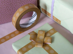 White Flower Tape (24mm x 50m) - Biodegradable Parcel Tape
