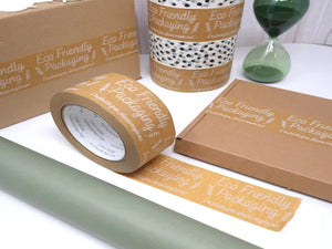 Eco Friendly Packaging Tape (50m x 48mm) - Biodegradable Parcel Tape