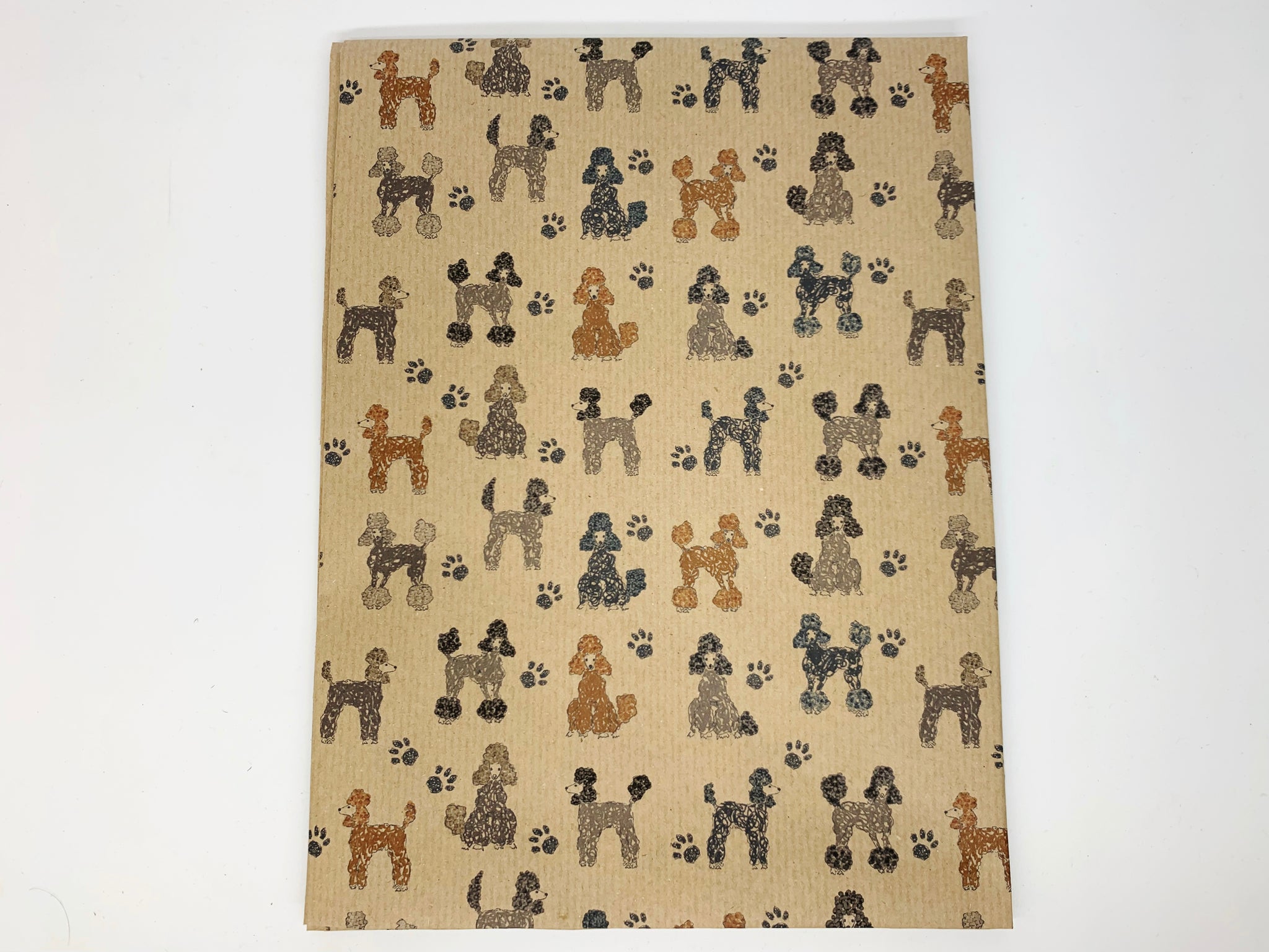 Poodle Recycled Wrapping Paper Eco friendly Gift Wrap planetwrapit