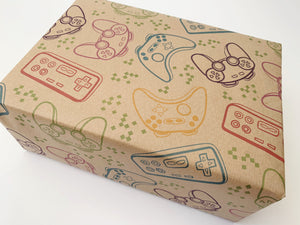 Gamer - Recycled Kraft Wrapping Paper