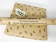 Load image into Gallery viewer, NEW Bees - Recycled Kraft Wrapping Paper
