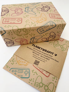 Gamer - Recycled Kraft Wrapping Paper