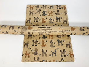 Poodles - Recycled Kraft Wrapping Paper