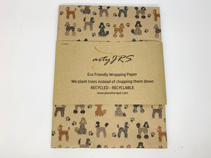 Poodles - Recycled Kraft Wrapping Paper