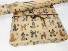 Load image into Gallery viewer, Poodles - Recycled Kraft Wrapping Paper
