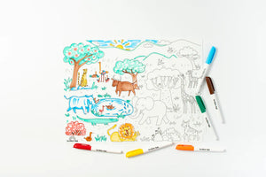 Going on Safari Reusable Scribble Mat (Extra Pens)