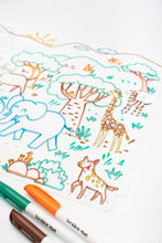 Load image into Gallery viewer, Going on Safari Reusable Scribble Mat (Extra Pens)
