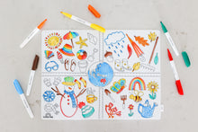 Load image into Gallery viewer, Seasons Reusable Scribble Mat (Extra Pens)
