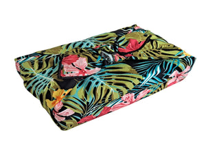 Furoshiki Mini Reusable Fabric Gift Wrap - Tropical palms