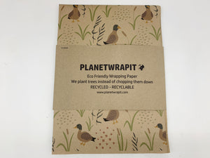 Ducks - Recycled Kraft Wrapping Paper