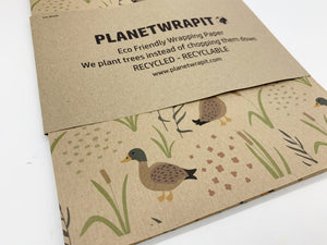 Ducks - Recycled Kraft Wrapping Paper