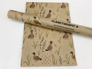 Ducks - Recycled Kraft Wrapping Paper