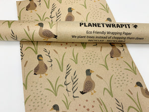 NEW Ducks - Recycled Kraft Wrapping Paper