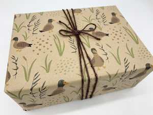 Ducks - Recycled Kraft Wrapping Paper