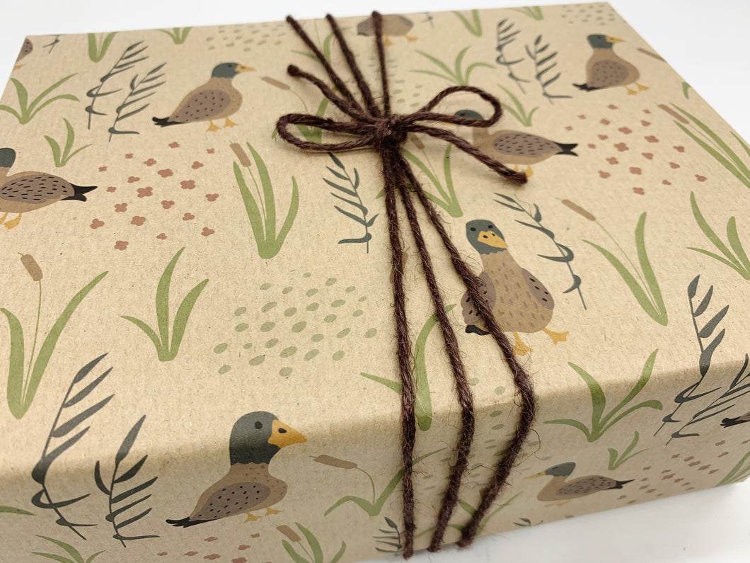 Ducks - Recycled Kraft Wrapping Paper