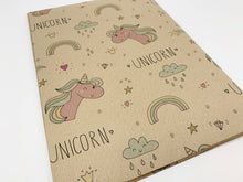 Load image into Gallery viewer, Unicorn - Recycled Kraft Wrapping Paper

