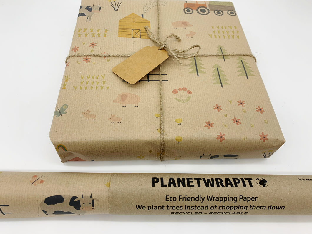 Farm Day - Recycled Kraft Wrapping Paper