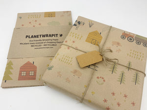 Farm Day - Recycled Kraft Wrapping Paper