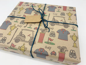 Golf - Recycled Kraft Wrapping Paper