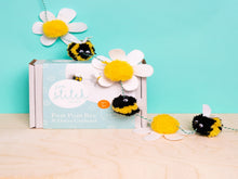 Load image into Gallery viewer, Pom Pom Bee &amp; Daisy Garland Craft Kit
