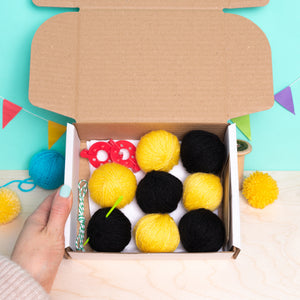 Pom Pom Bee & Daisy Garland Craft Kit