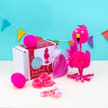 Load image into Gallery viewer, Pom Pom Flamingo Craft Kit
