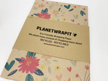 Load image into Gallery viewer, In Bloom Flower Print - Recycled Kraft Wrapping Paper

