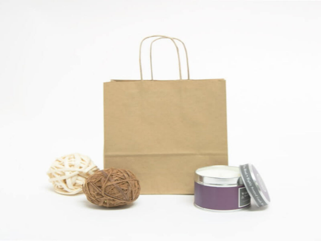 Medium Size Recycled Paper Gift Bags with Twisted Handle