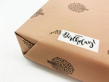 Load image into Gallery viewer, Happy Birthday -  Kraft Paper Recyclable Tape (66m x 25mm)
