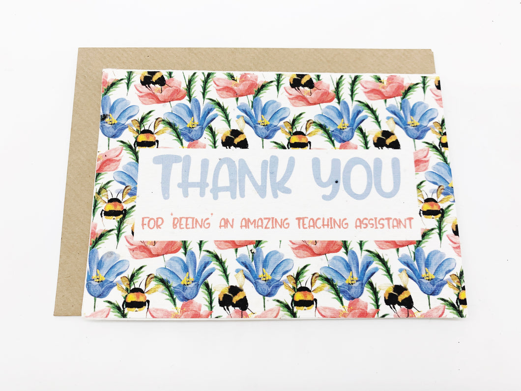 Thank You Teaching Assistant - Plantable Greetings Seed Card
